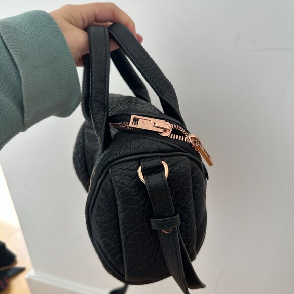 Alexander Wang Mini Rockie Top Handle Shoulder Bag Pebbled Leather Studded Botto - Picture 4 of 15